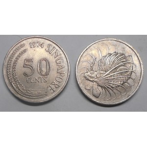 SINGAPORE 50 Cents 1974