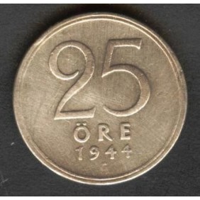 SWEDEN 25 Ore 1944 AG