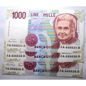 1000 Lire Montessori 1990...