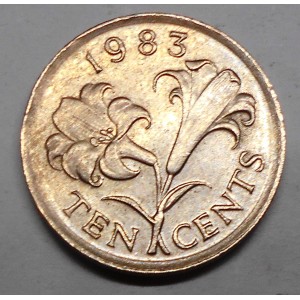 BERMUDA 10 Cents 1983