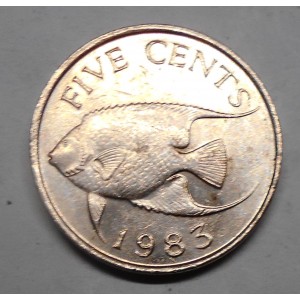 BERMUDA 5 Cents 1983