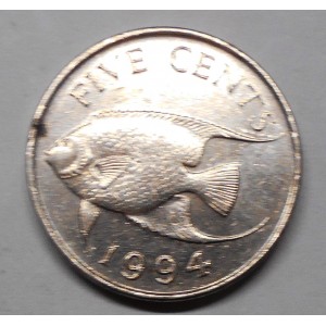 BERMUDA 5 Cents 1994