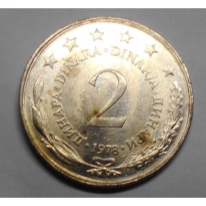 YUGOSLAVIA 2 Dinara 1978