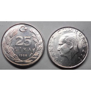 TURKEY 25 Lira 1986