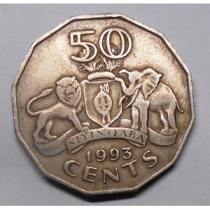 SWAZILAND 50 Cents 1993
