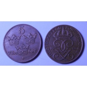SWEDEN 5 Ore 1940