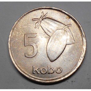 NIGERIA 5 Kobo 1974