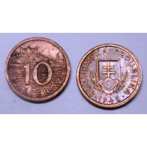 SLOVAKIA 10 Halierov 1942