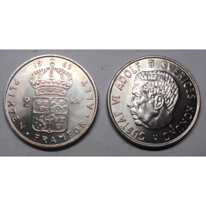 SWEDEN 2 Kronor 1969 Gustav VI