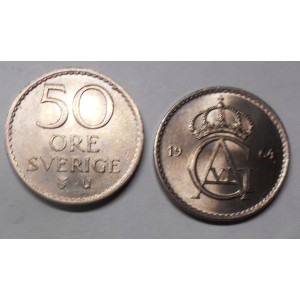 SWEDEN 50 Ore 1964
