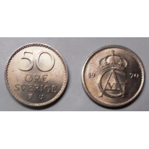 SWEDEN 50 Ore 1970