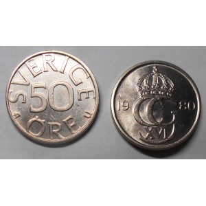 SWEDEN 50 Ore 1980