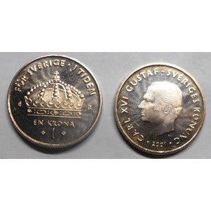 SWEDEN 1 Krona 2001