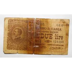 2 Lire 19.08.1914