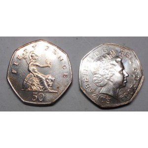 GREAT BRITAIN 50 Pence 2004