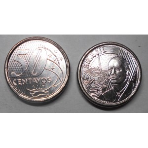 BRAZIL 50 Centavos 2007