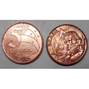 BRAZIL 5 Centavos 2005