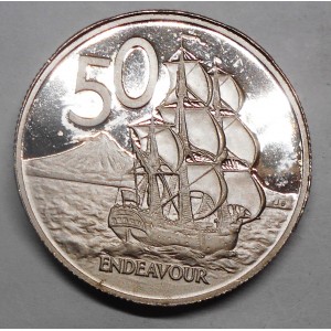 NEW ZEALAND 50 Cents 1978...