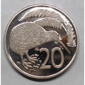 NEW ZEALAND 20 Cents 1978...