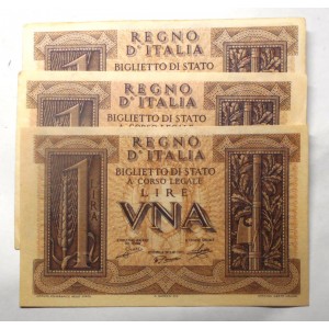 1 Lira 1939 Dittatura Fascista