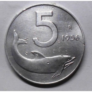 5 Lire 1956
