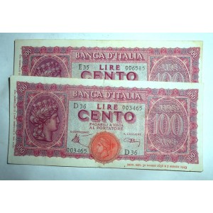 100 Lire 1944 Luogotenenza