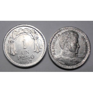 CHILE 1 Peso 1957