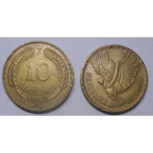 CHILE 10 Centesimos 1963