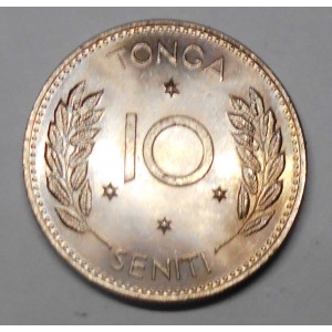 TONGA 10 Seniti 1974
