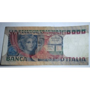 50.000 Lire VOLTO DI DONNA...