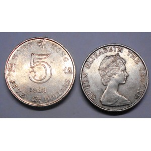 HONG KONG 5 Dollars 1983