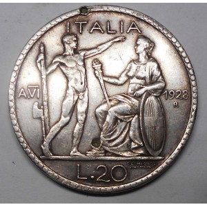 20 Lire LITTORE 1928 AG