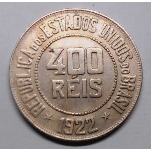 BRAZIL 400 Reis 1922