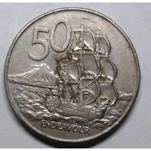 NEW ZEALAND 50 Cents 1980