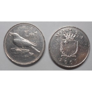 MALTA 1 Lira 2000
