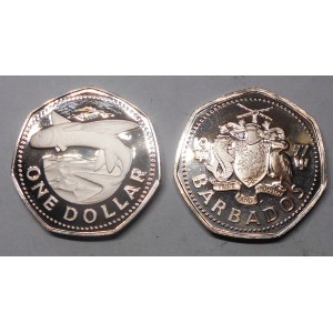 BARBADOS 1 Dollar 1977 Proof