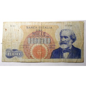 1000 Lire VERDI 1968