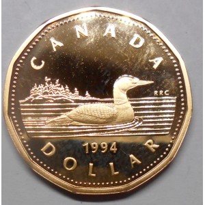 CANADA 1 Dollar 1994 Proof