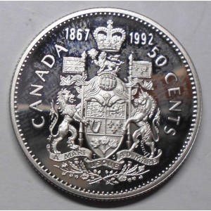 CANADA 50 Cents 1867-1992...