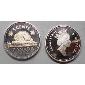 CANADA 5 Cents 1994 Proof