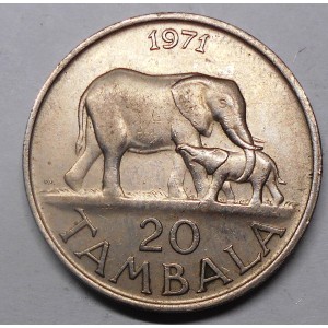 MALAWI 20 Tambala 1971