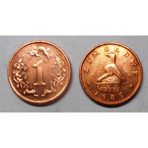 ZIMBABWE 1 Cent 1989