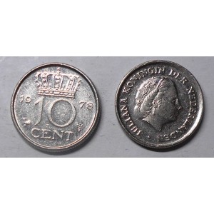 NETHERLANDS 10 Cents 1978