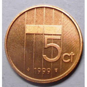 NETHERLANDS 5 Cents 1999