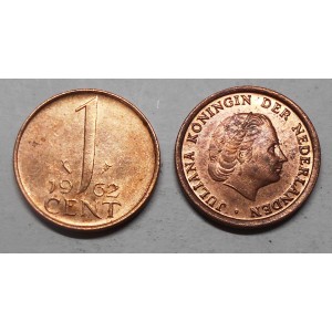 NETHERLANDS 1 Cent 1962