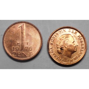 NETHERLANDS 1 Cent 1976