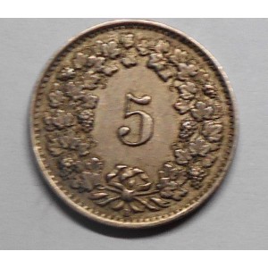 SWITZERLAND 5 Rappen 1950