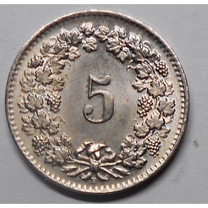 SWITZERLAND 5 Rappen 1963