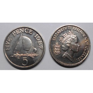 GUERNSEY 5 Pence 1987