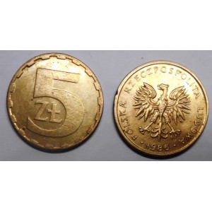 POLAND 5 Zlotych 1986